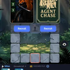 Agent Chase - recruiting a card