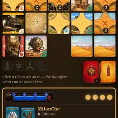 Desert Storm - the board during a game