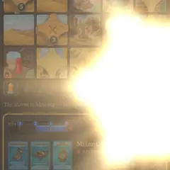 Desert Storm - the sun beats down on the board